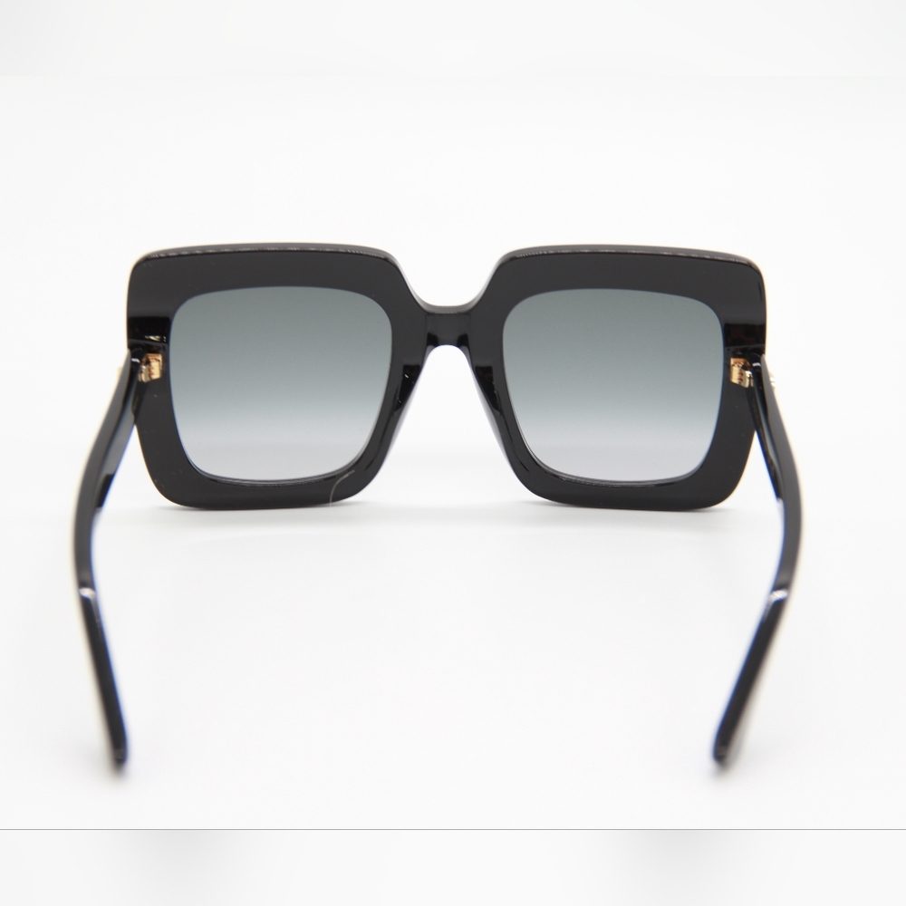 NEW GUCCI GG0328S 001 BLACK OVERSIZED SQUARE WOMEN SUNGLASSES - Picture 7 of 11